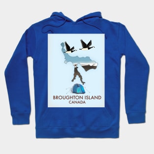 Broughton island Canada map Hoodie